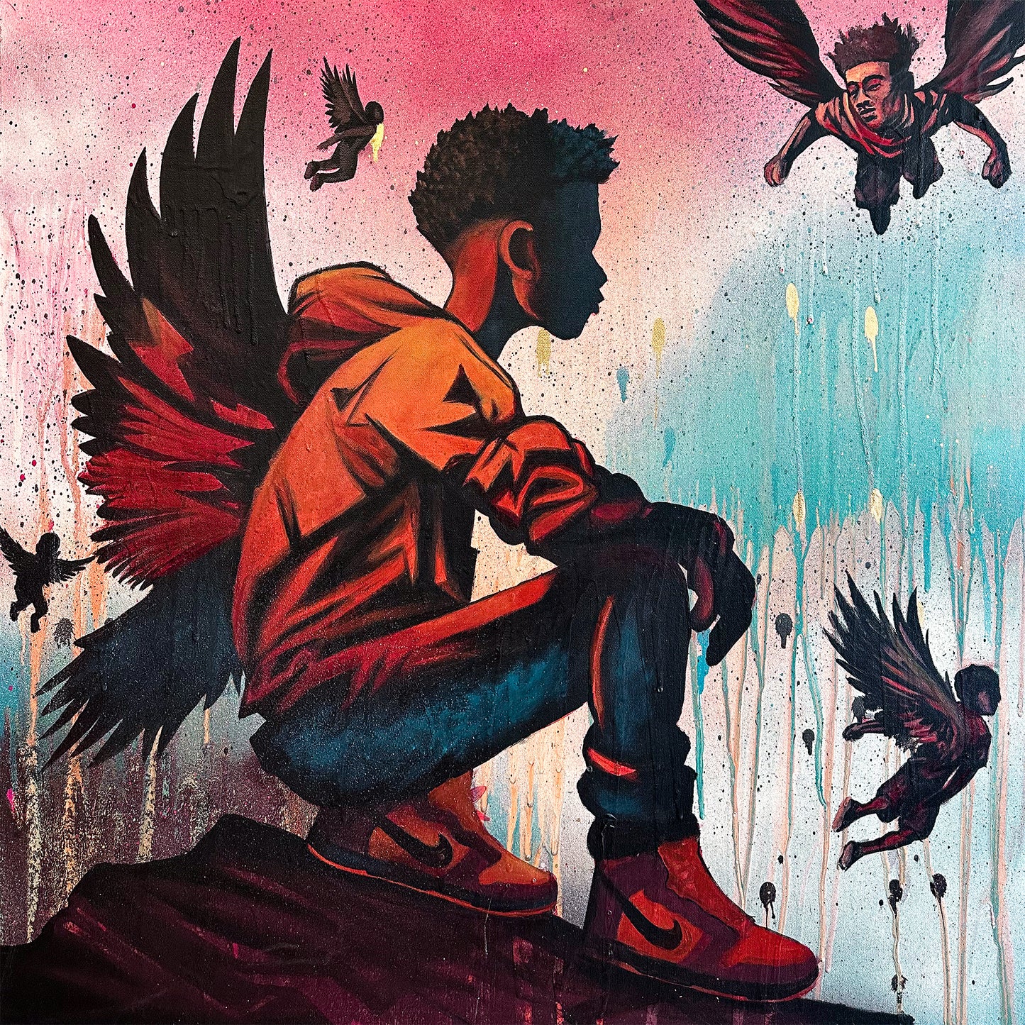 "Fly or Fall" Original Painting