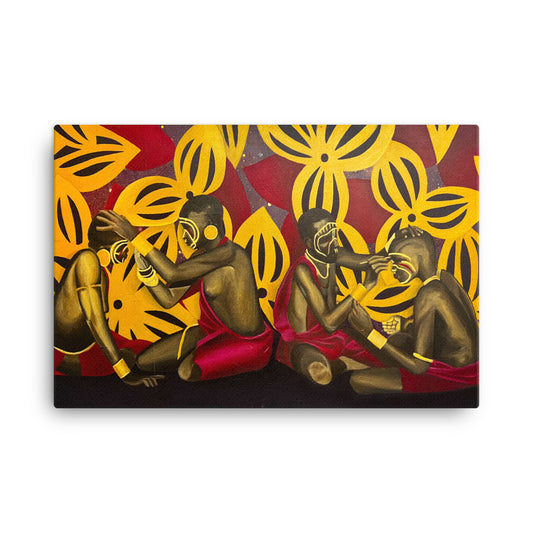 "Pregame" 36" x 24" Canvas Print